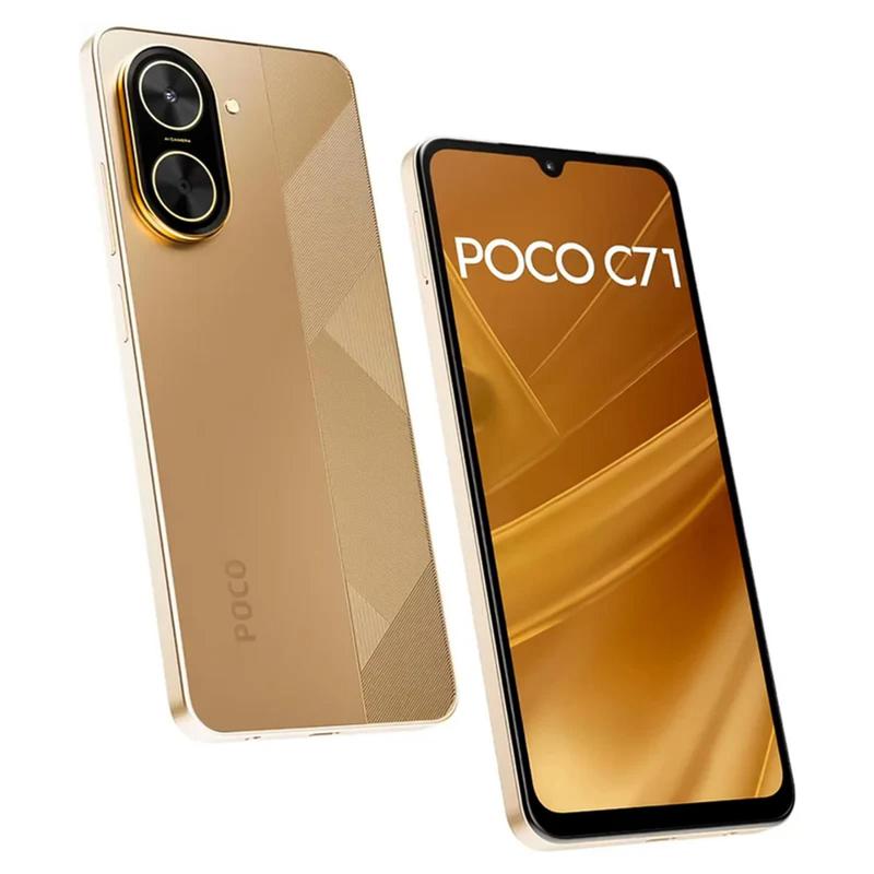 POCO C71 スマートフォン本体 ゴールド b8975e6b1c45e1d6a4745c2d310f8e